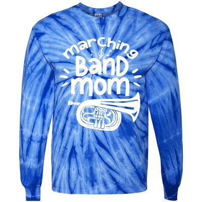 Marching Band Mom Baritone Horn Euphonium Player Gift Tie-Dye Long Sleeve Shirt