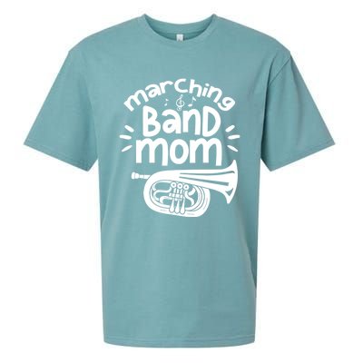 Marching Band Mom Baritone Horn Euphonium Player Gift Sueded Cloud Jersey T-Shirt