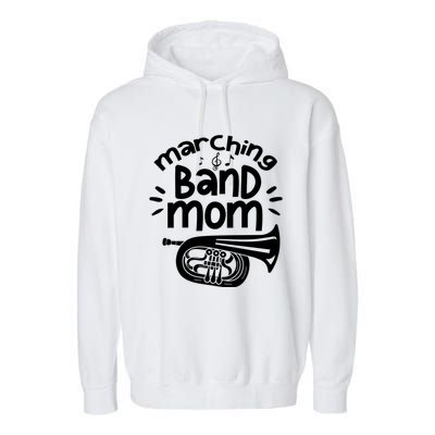 Marching Band Mom Baritone Horn Euphonium Player Gift Garment-Dyed Fleece Hoodie