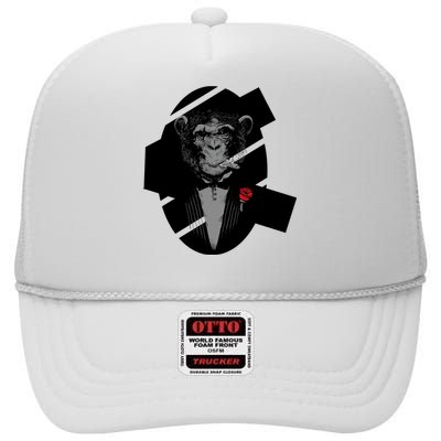 Monkey Business High Crown Mesh Back Trucker Hat