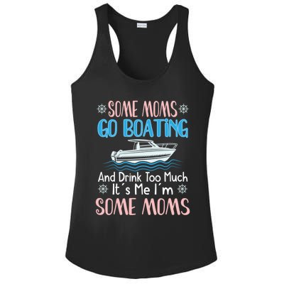 Moms Boating Mom Boat Captain Pontoon Sailor Cruising Meaningful Gift Ladies PosiCharge Competitor Racerback Tank