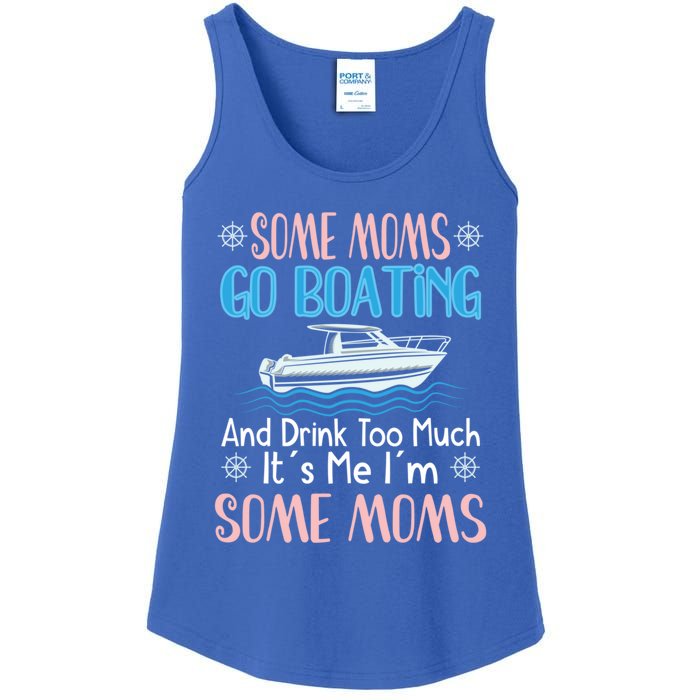 Moms Boating Mom Boat Captain Pontoon Sailor Cruising Meaningful Gift Ladies Essential Tank