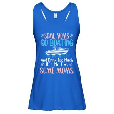 Moms Boating Mom Boat Captain Pontoon Sailor Cruising Meaningful Gift Ladies Essential Flowy Tank