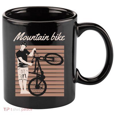 Mountain Bike 11oz C Handle Ceramic Mug
