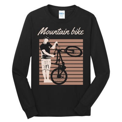 Mountain Bike Tall Long Sleeve T-Shirt