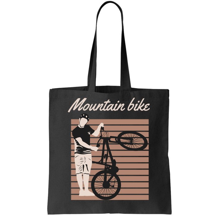 Mountain Bike Tote Bag