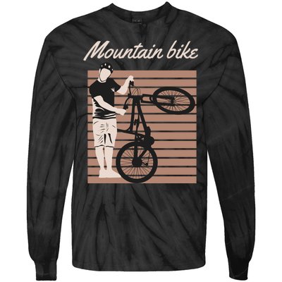 Mountain Bike Tie-Dye Long Sleeve Shirt