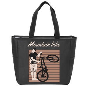 Mountain Bike Zip Tote Bag