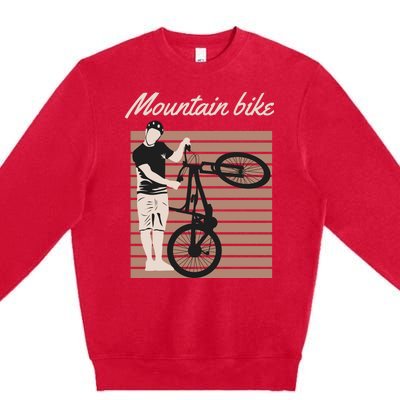 Mountain Bike Premium Crewneck Sweatshirt