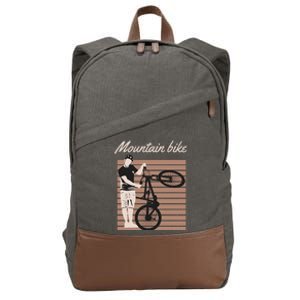 Mountain Bike Cotton Canvas Backpack