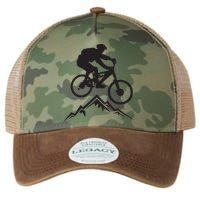 Mountain Biking Mountains Terrain MTB Biker Graphic Legacy Tie Dye Trucker Hat