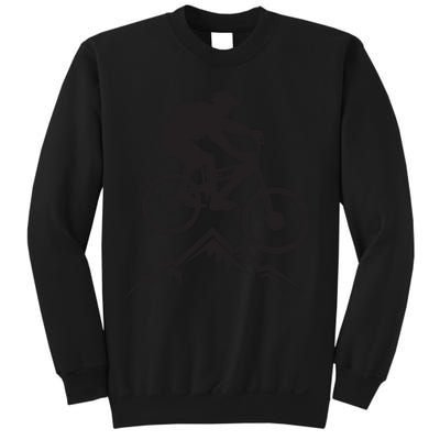 Mountain Biking Mountains Terrain MTB Biker Graphic Sweatshirt