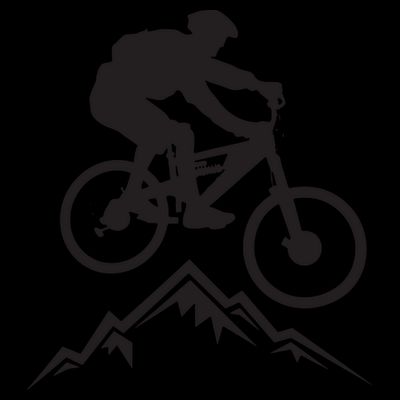 Mountain Biking Mountains Terrain MTB Biker Graphic T-Shirt
