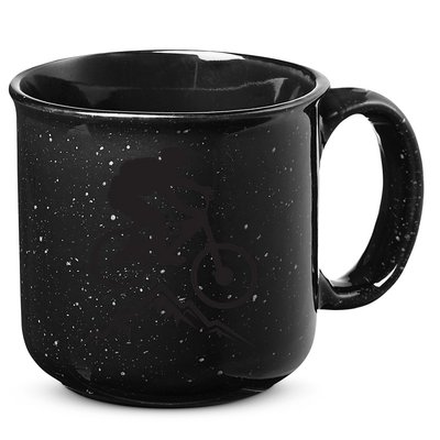Mountain Biking Mountains Terrain MTB Biker Graphic 15oz Campfire Ceramic Mug