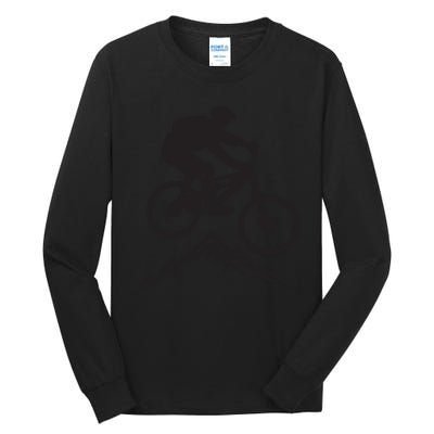 Mountain Biking Mountains Terrain MTB Biker Graphic Tall Long Sleeve T-Shirt