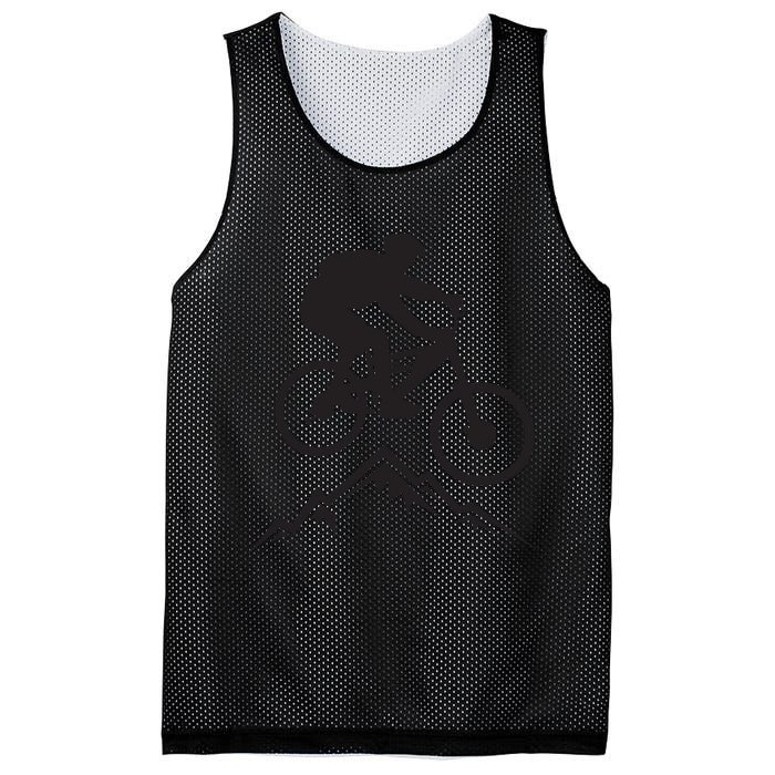 Mountain Biking Mountains Terrain MTB Biker Graphic Mesh Reversible Basketball Jersey Tank