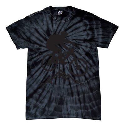 Mountain Biking Mountains Terrain MTB Biker Graphic Tie-Dye T-Shirt