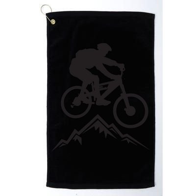 Mountain Biking Mountains Terrain MTB Biker Graphic Golf Towel