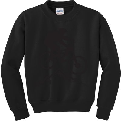 Mountain Biking Mountains Terrain MTB Biker Graphic Kids Sweatshirt
