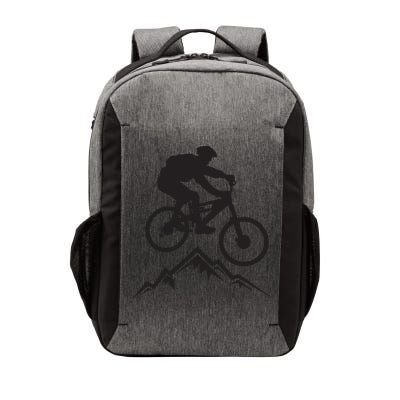 Mountain Biking Mountains Terrain MTB Biker Graphic Vector Backpack
