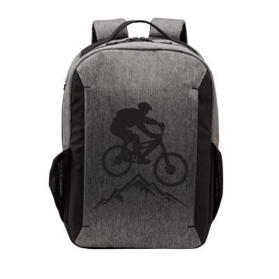 Mountain Biking Mountains Terrain MTB Biker Graphic Vector Backpack