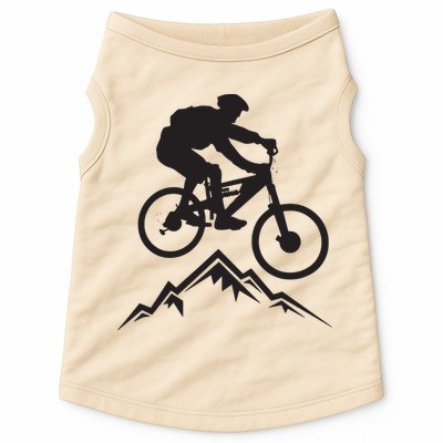 Mountain Biking Mountains Terrain MTB Biker Graphic Doggie Tank