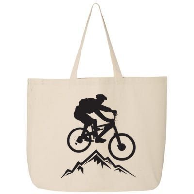 Mountain Biking Mountains Terrain MTB Biker Graphic 25L Jumbo Tote