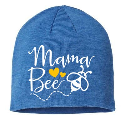 Mama Bee Mommy Bee Mother Bee Love Funny Cute Mothers Day Gift Sustainable Beanie