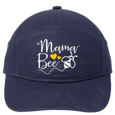 Mama Bee Mommy Bee Mother Bee Love Funny Cute Mothers Day Gift 7-Panel Snapback Hat