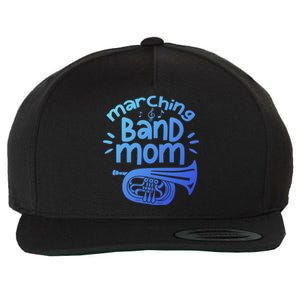 Marching Band Mom Baritone Horn Euphonium Player Gift Wool Snapback Cap