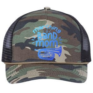 Marching Band Mom Baritone Horn Euphonium Player Gift Retro Rope Trucker Hat Cap