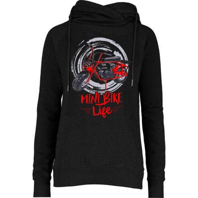 Mini Bike Mini Dirt Bike Mini Bikes For Adults Mini Bike Womens Funnel Neck Pullover Hood