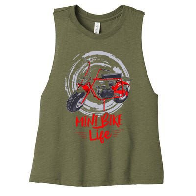 Mini Bike Mini Dirt Bike Mini Bikes For Adults Mini Bike Women's Racerback Cropped Tank