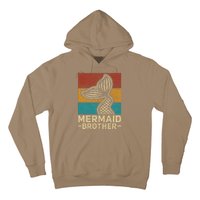 Mermaid Brother Mermaid Birthday Party Outfit Retro Mermaid Hoodie