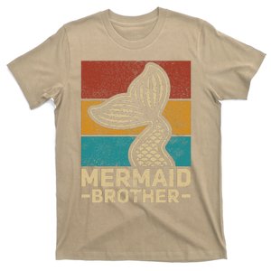 Mermaid Brother Mermaid Birthday Party Outfit Retro Mermaid T-Shirt