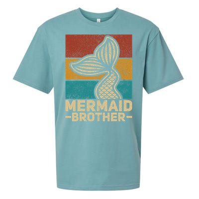 Mermaid Brother Mermaid Birthday Party Outfit Retro Mermaid Sueded Cloud Jersey T-Shirt