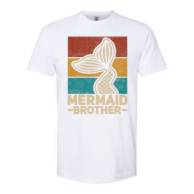 Mermaid Brother Mermaid Birthday Party Outfit Retro Mermaid Softstyle® CVC T-Shirt