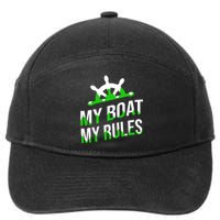 My Boat My Rules 7-Panel Snapback Hat