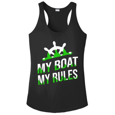 My Boat My Rules Ladies PosiCharge Competitor Racerback Tank