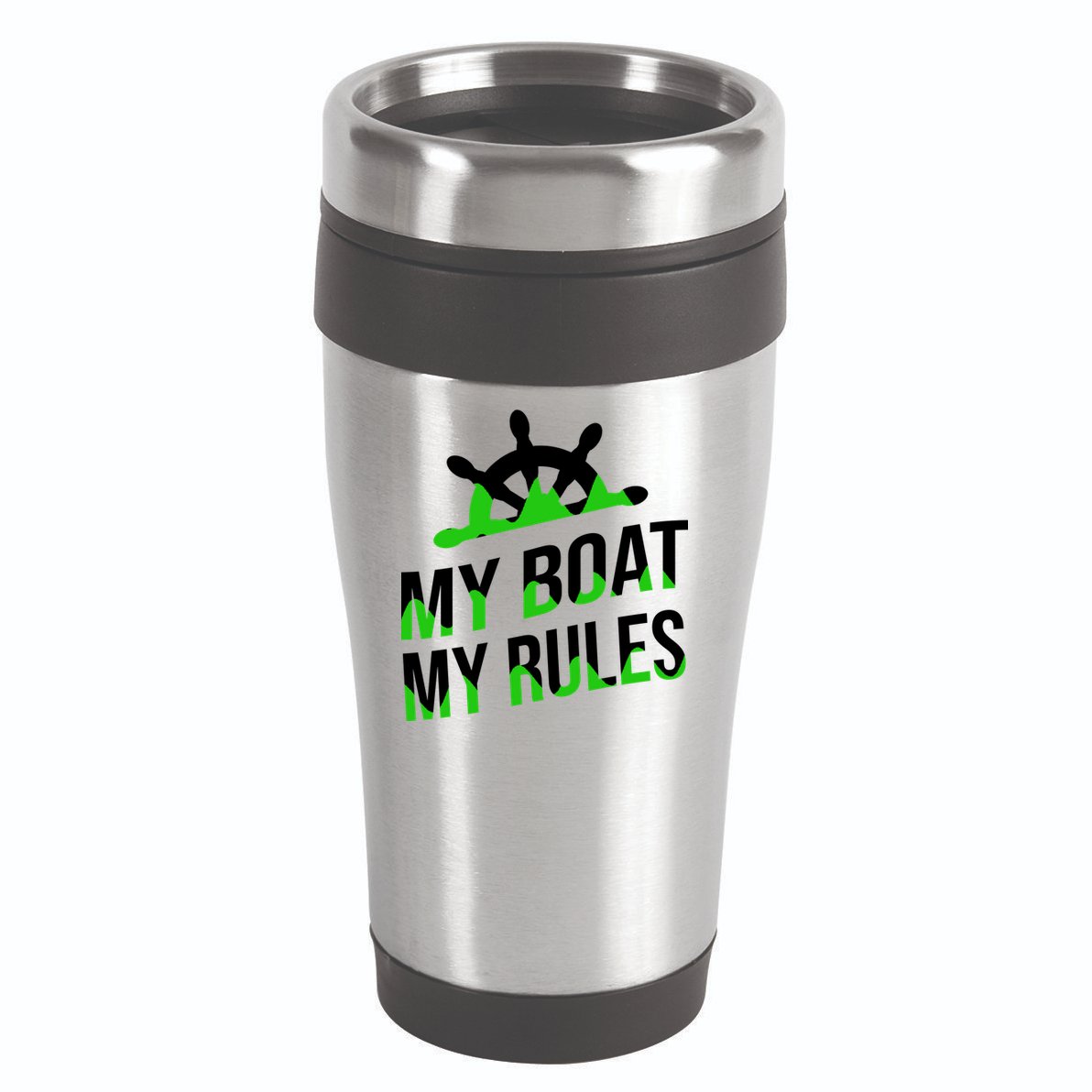 My Boat My Rules 16oz Travel Tumbler