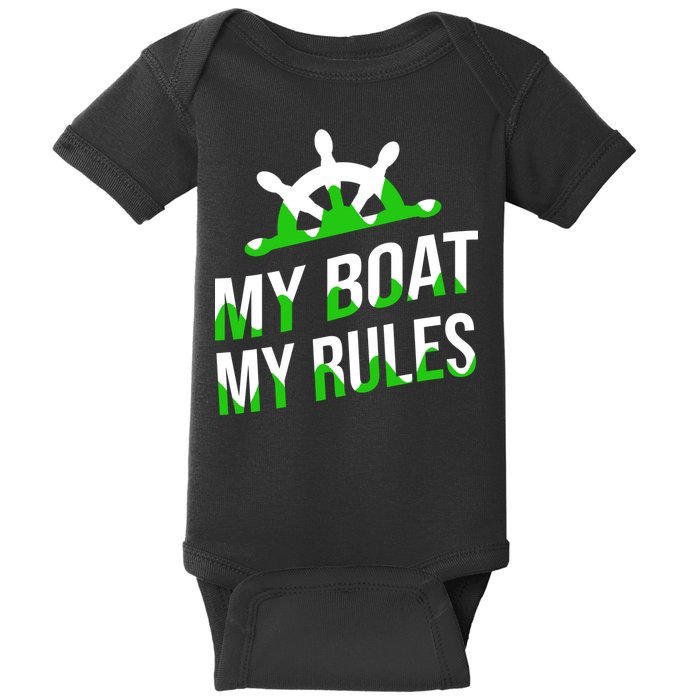 My Boat My Rules Baby Bodysuit