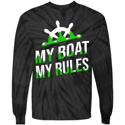 My Boat My Rules Tie-Dye Long Sleeve Shirt