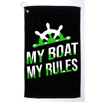My Boat My Rules Golf Towel