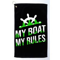 My Boat My Rules Golf Towel