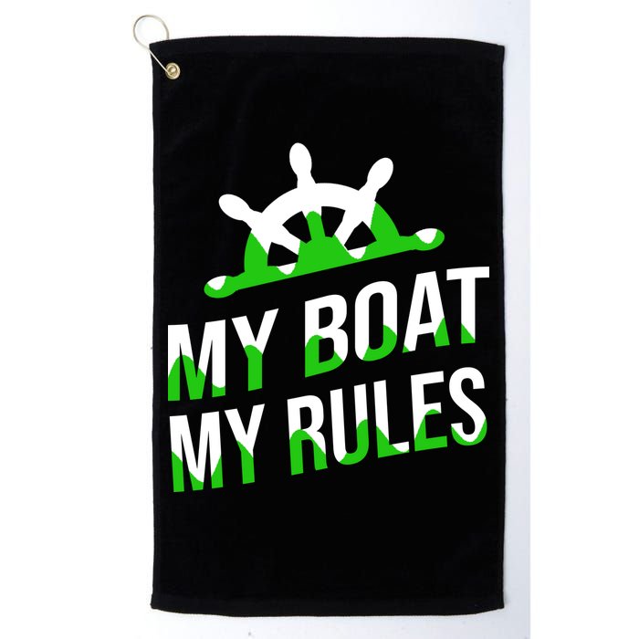 My Boat My Rules Golf Towel