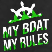 My Boat My Rules Golf Towel