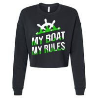 My Boat My Rules Cropped Pullover Crew