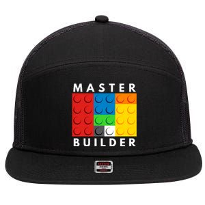 Master Builder 7 Panel Mesh Trucker Snapback Hat