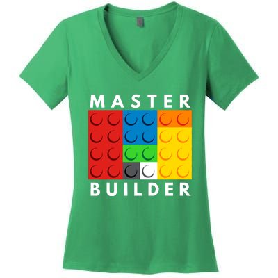 Master Builder Women's V-Neck T-Shirt