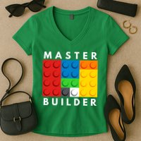 Master Builder Women's V-Neck T-Shirt
